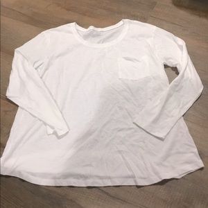 a.n.a. Long Sleeve Shirt with Front Pocket Detail Size XL